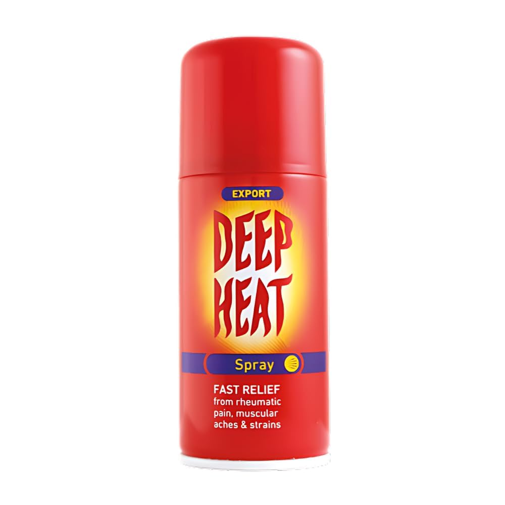 DEEP HEAT Instant Relief Spray | For Muscle, Back, Joint, Knee & Ankle Pain | 100g (or specify size)